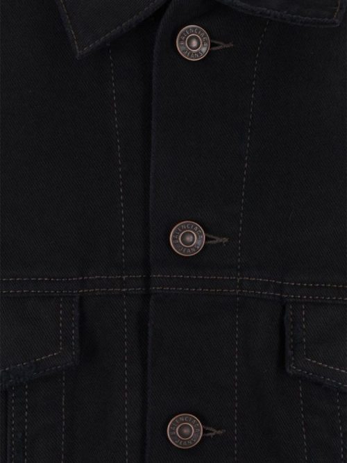 BALENCIAGAOversizedJacketWithObscuredLogoInCottonDenimBlack02