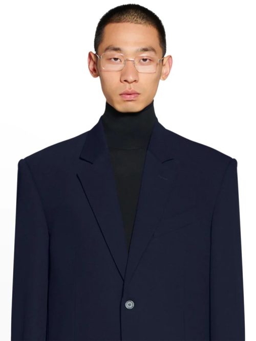 BALENCIAGARegularTailoredJacketNavyBlue03