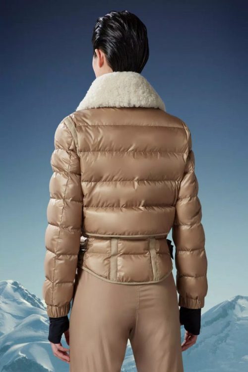 chaviere short down jacket women camel beige moncler04