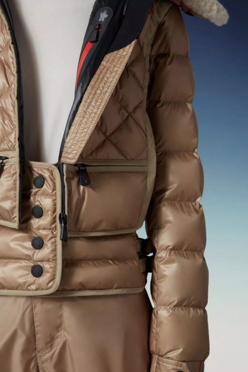 chaviere short down jacket women camel beige moncler07