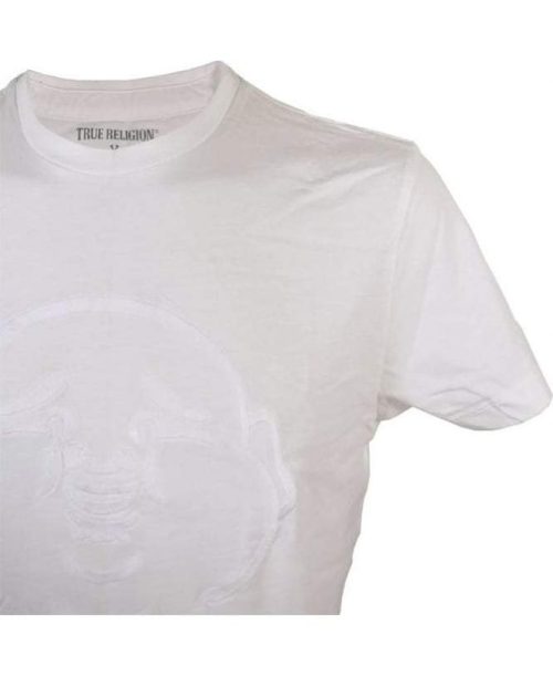 true religion puff print buddha t shirt in white p60635 75091 medium 24822cdb 820b 4288 8993 fe19f42829d0